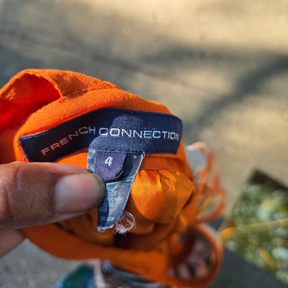 French Connection Italian Summer Tennis core Boho Babydoll Maxi Dress Size 4 - Picture 8 of 12